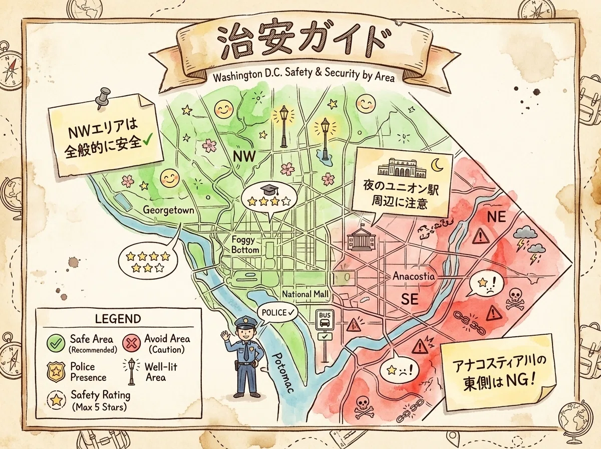 ワシントンD.C.のおすすめホテルエリア3選【現地在住者が選ぶ/2026年版 