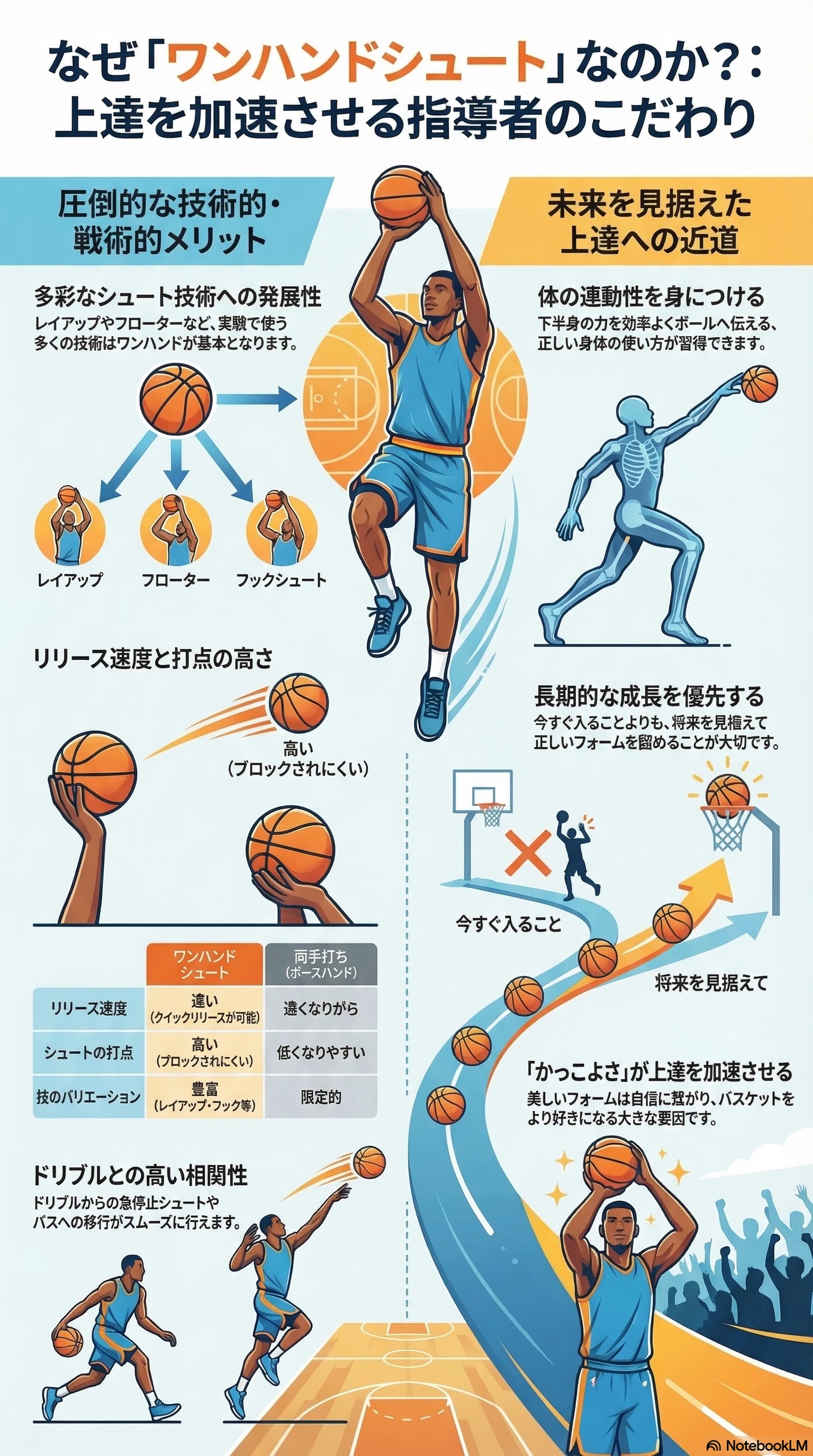 指導者のひとりごと第8回「シュートは片手」｜もっちー先生