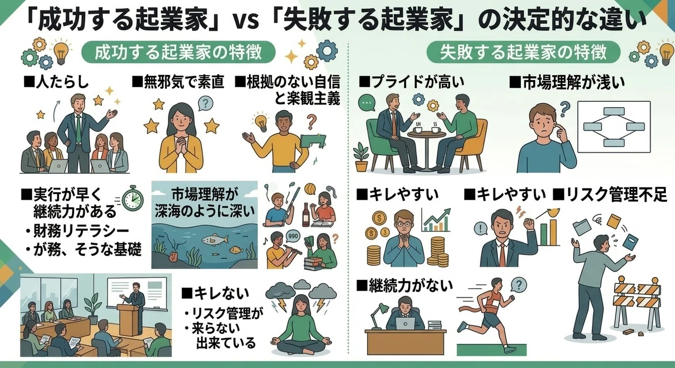 43名の億り人！成功した起業家の特徴と失敗する共通点【能力開発編⑤
