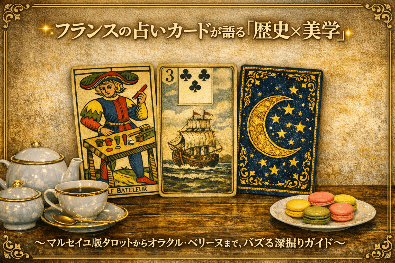 【正規品オラクルカード】歴史あるフランスデッキを元にした現代版✨オラクルベリーヌ オラクル・ベリーヌ デラックス金付』【絶版品】 商品詳細｜タロット