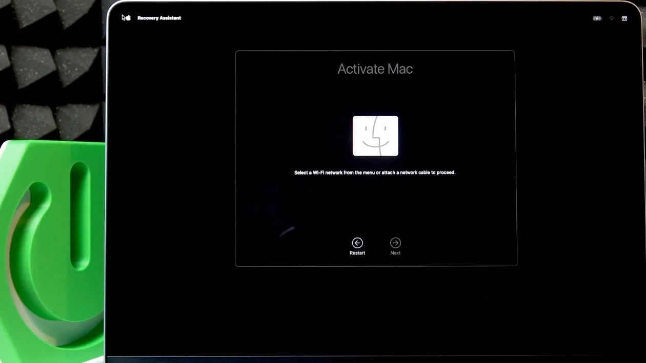 解決済】M5 MacBook Airを初期化したらWi-Fiアイコンが表示されなくて