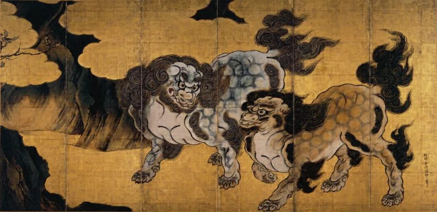 Myoshin-ji Exhibition Exhibit 1: Kano Sanraku, 'Dragon Screen