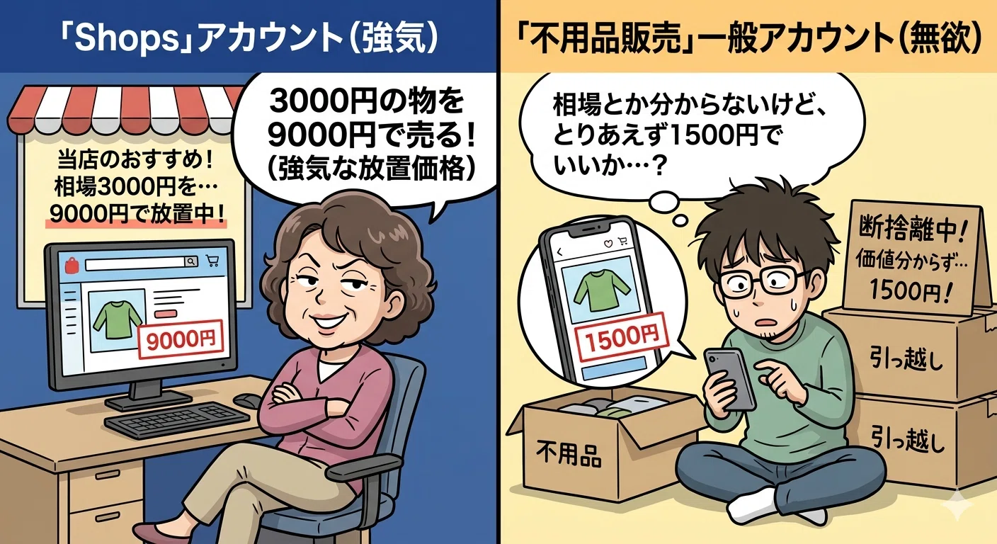 メルカリShopsのライバル分析は必要？私が出品後に競合を見ない理由 