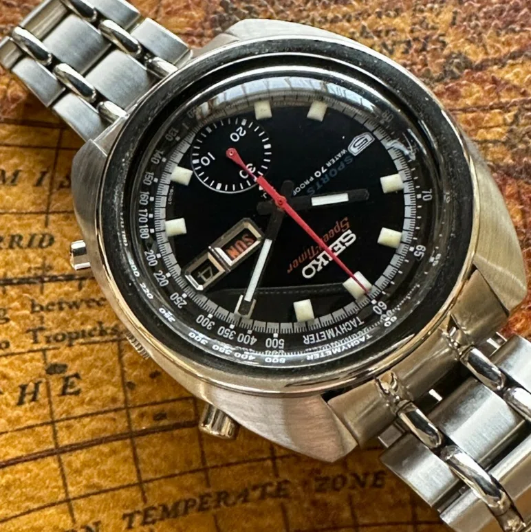 12.SEIKO Speedtimer 6139-6010 ブルースリー｜☆アンティーク時計
