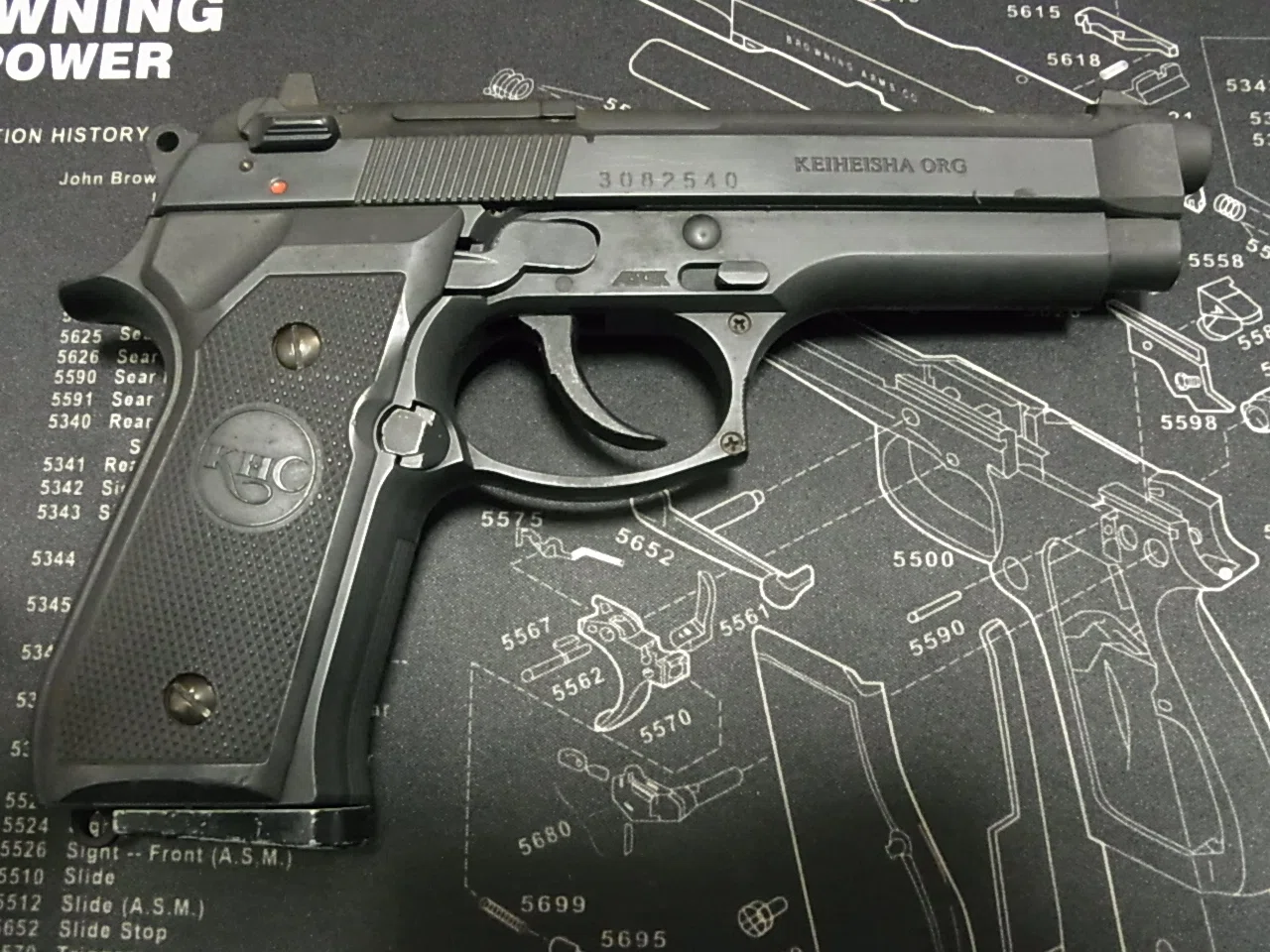 懐かしのトイガン 分解note その16 啓平社 KHC M92F ガスガン｜ももみ堂