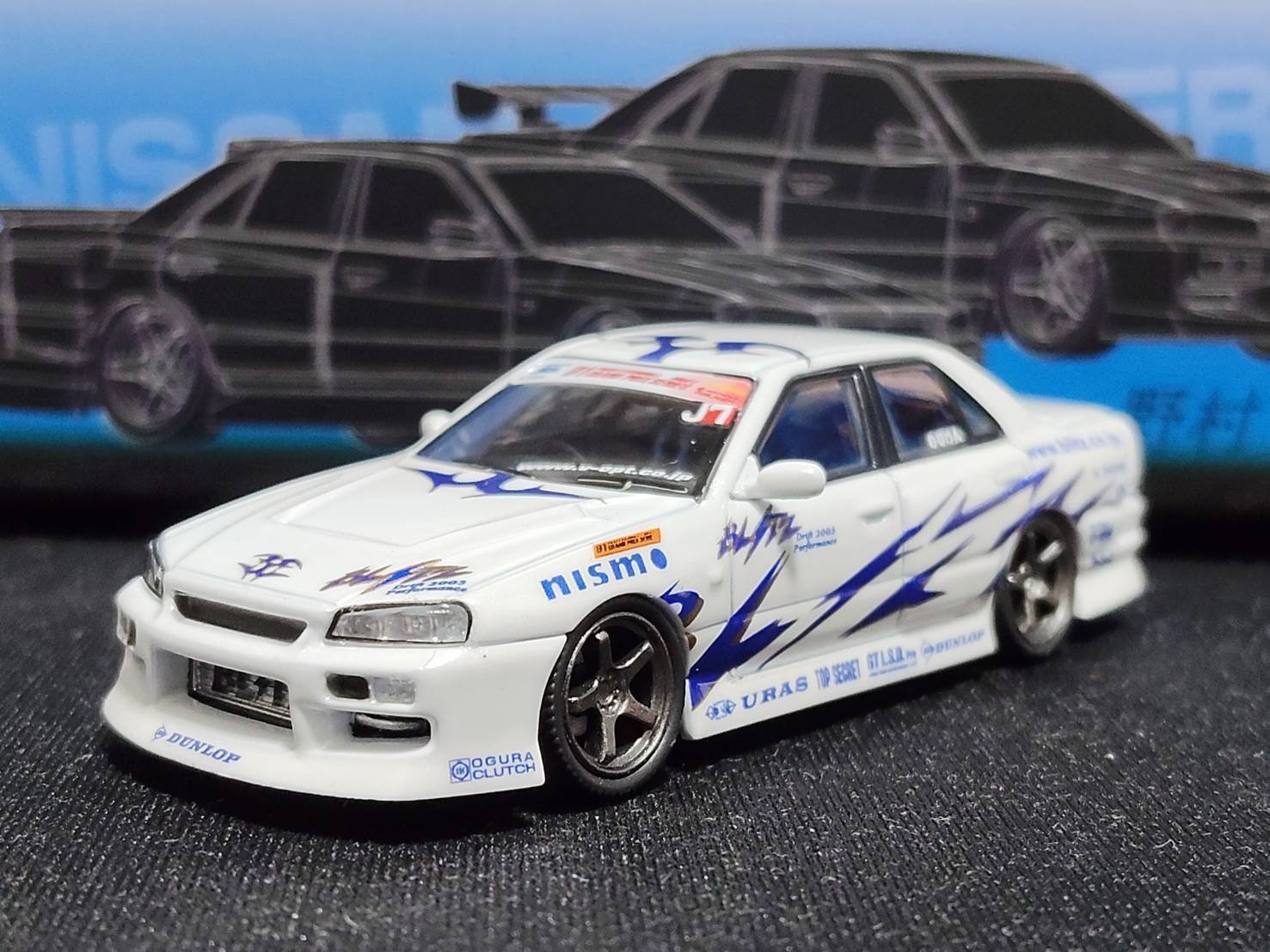 MORTAL 1/64 日産 スカイライン ER34 BLITZ 痛車 MORTAL 1/64 BLITZ D1 SKYLINE ER34 👉 Unboxing Video Link In My