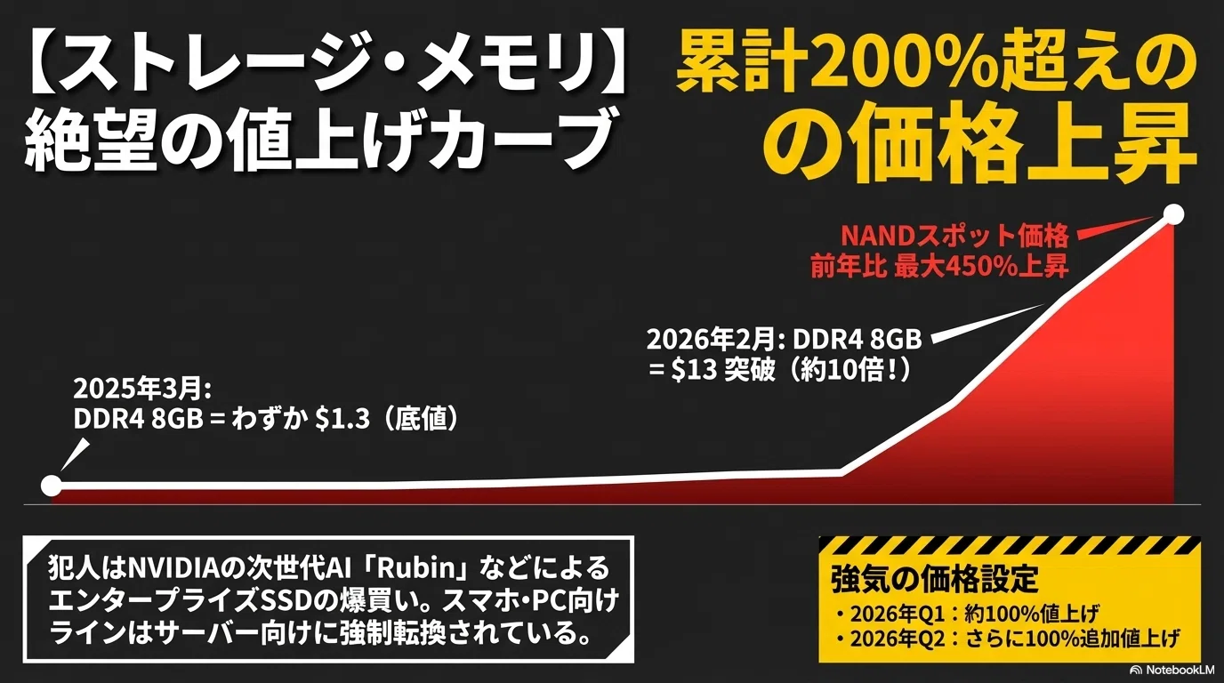 2026年-2027年 PCハードウェア市場：構造的変化と供給危機の分析予測