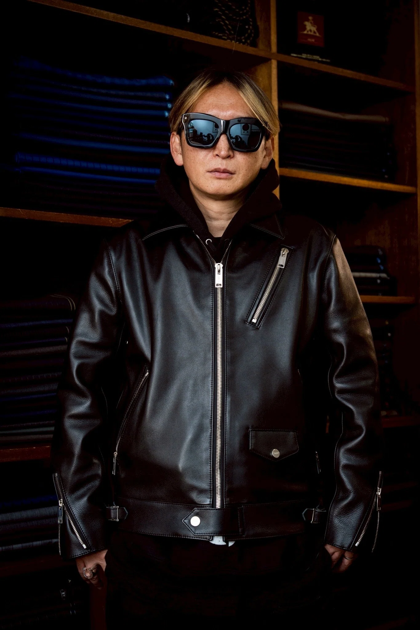秋谷和之×SILVER925×アノネイレザー オーダーメイドレザージャケットの