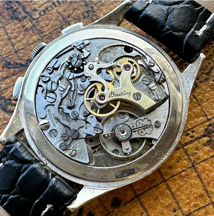 BREITLING アンティーク 自動巻腕時計 15.Breitling 縦目クロノグラフ ヴィーナス170搭載― 計器時計の黄金期