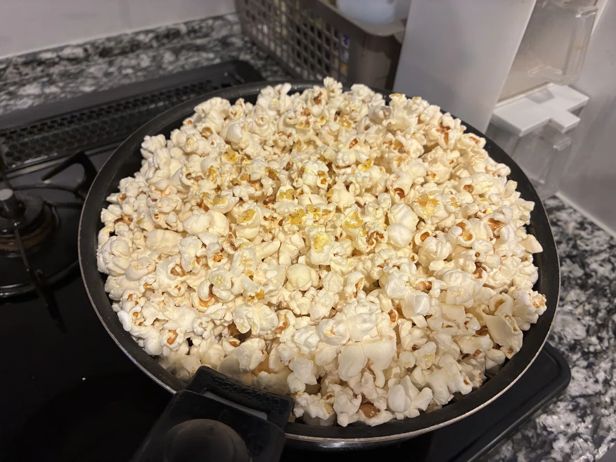 I never expected popcorn to expand this much. If you get the amount ...