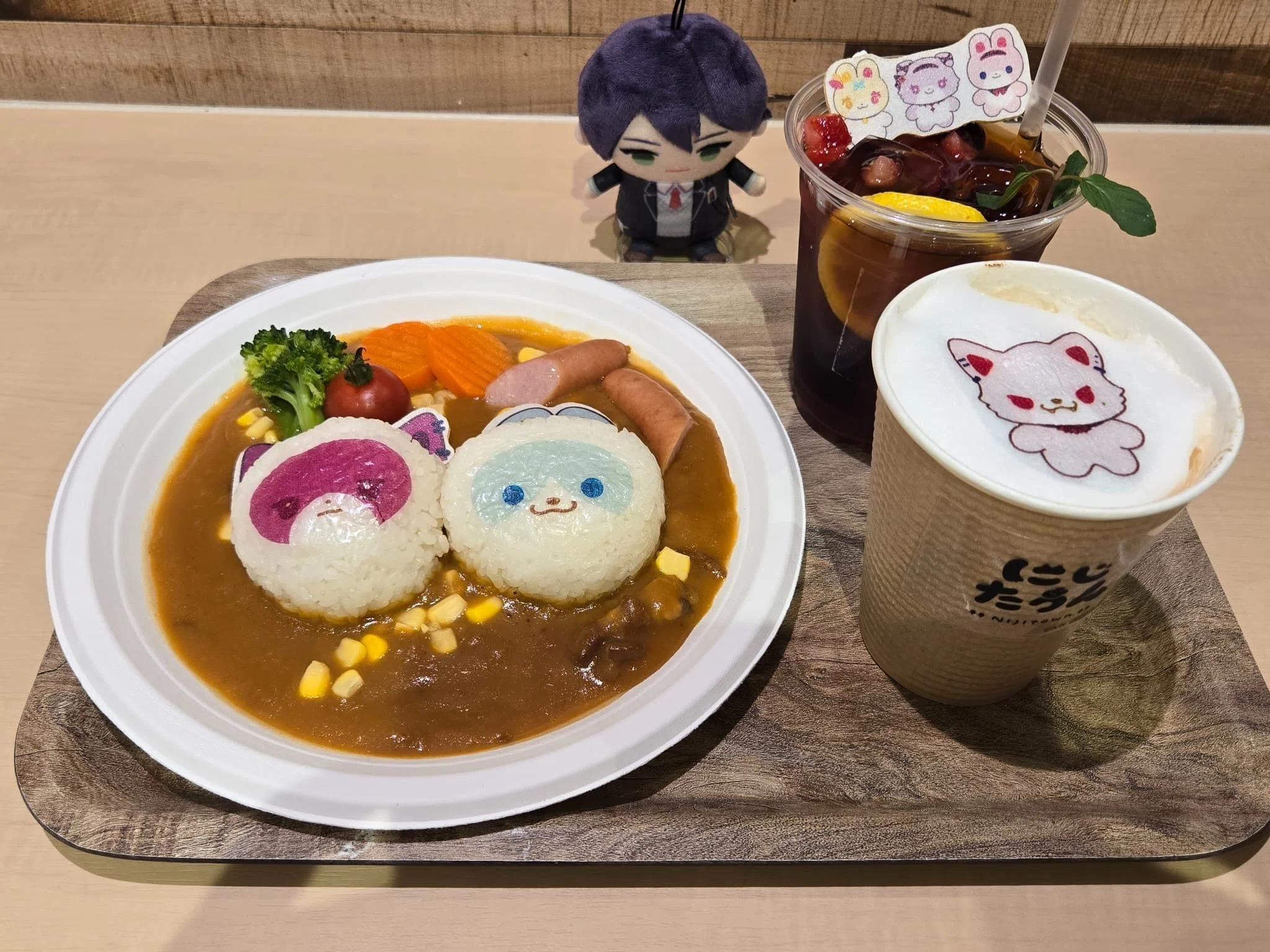 にじたうん コラボカフェに行った話｜窓枠