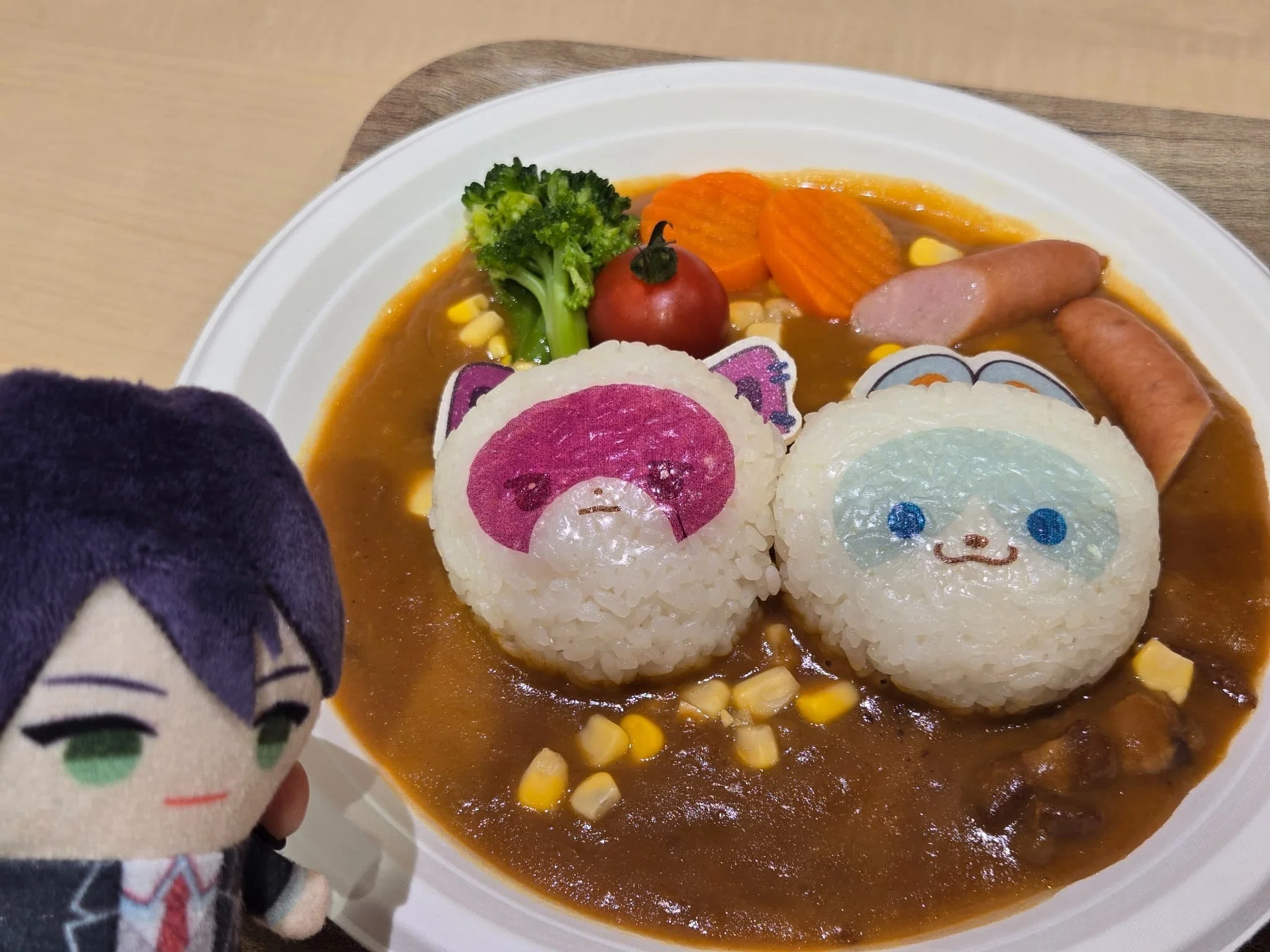 にじたうん コラボカフェに行った話｜窓枠