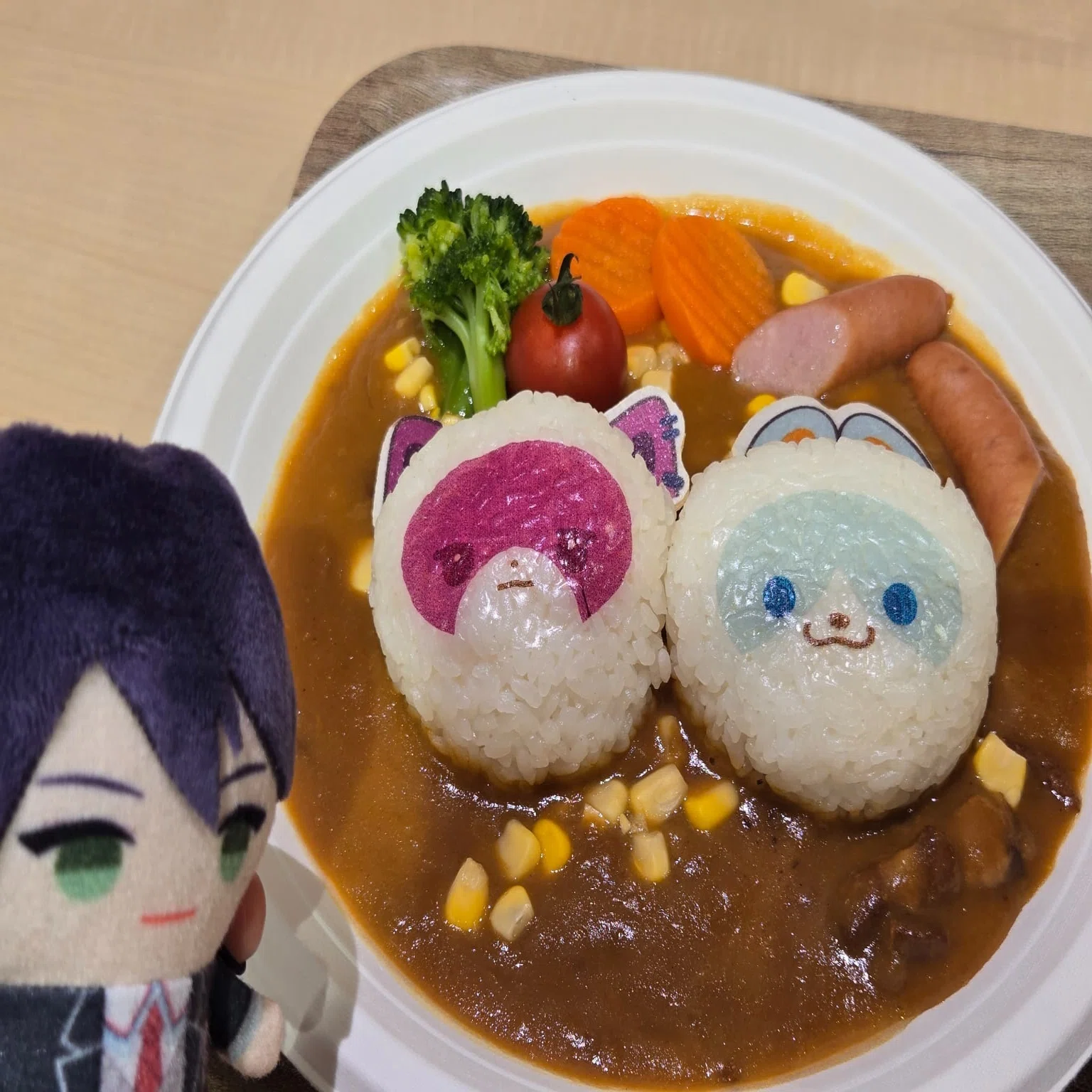 にじたうん コラボカフェに行った話｜窓枠