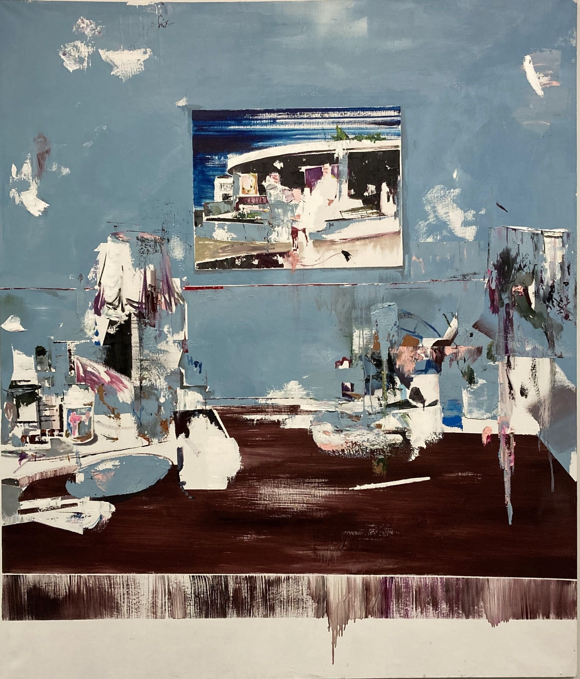 絵画 ポール・セザンヌ「ベルビューの野原」アートプリント：印象派の風景画