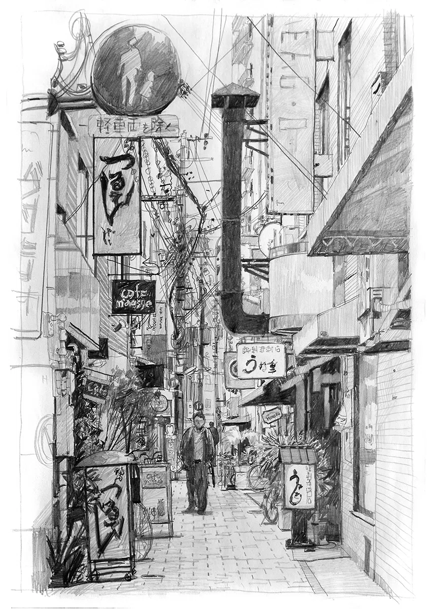水彩画への道のり6 : 鉛筆スケッチは10年ぐらい続けました】｜MASATO