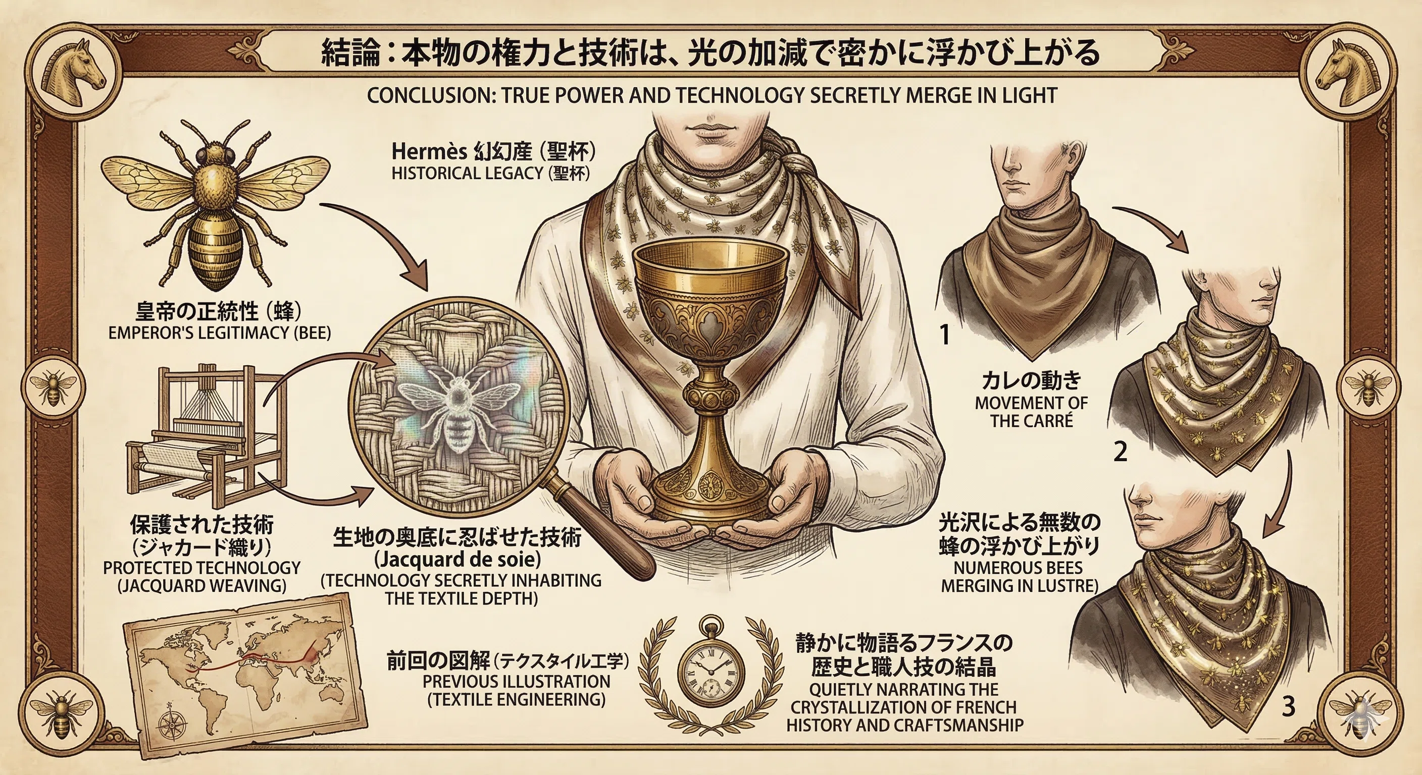 ナポレオン (Napoléon) 徹底解剖：皇帝の「蜂」とシルクジャカードが