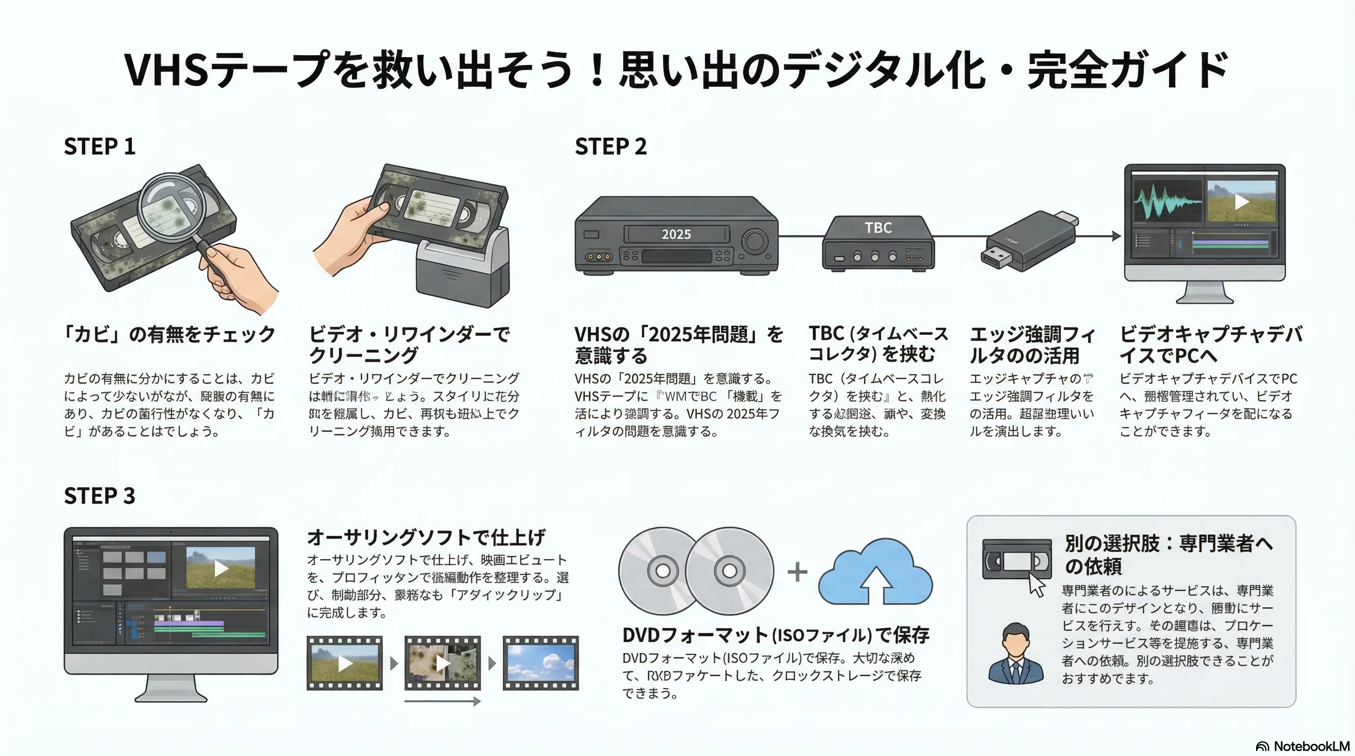 VHSテープをデジタル化する方法｜kzn
