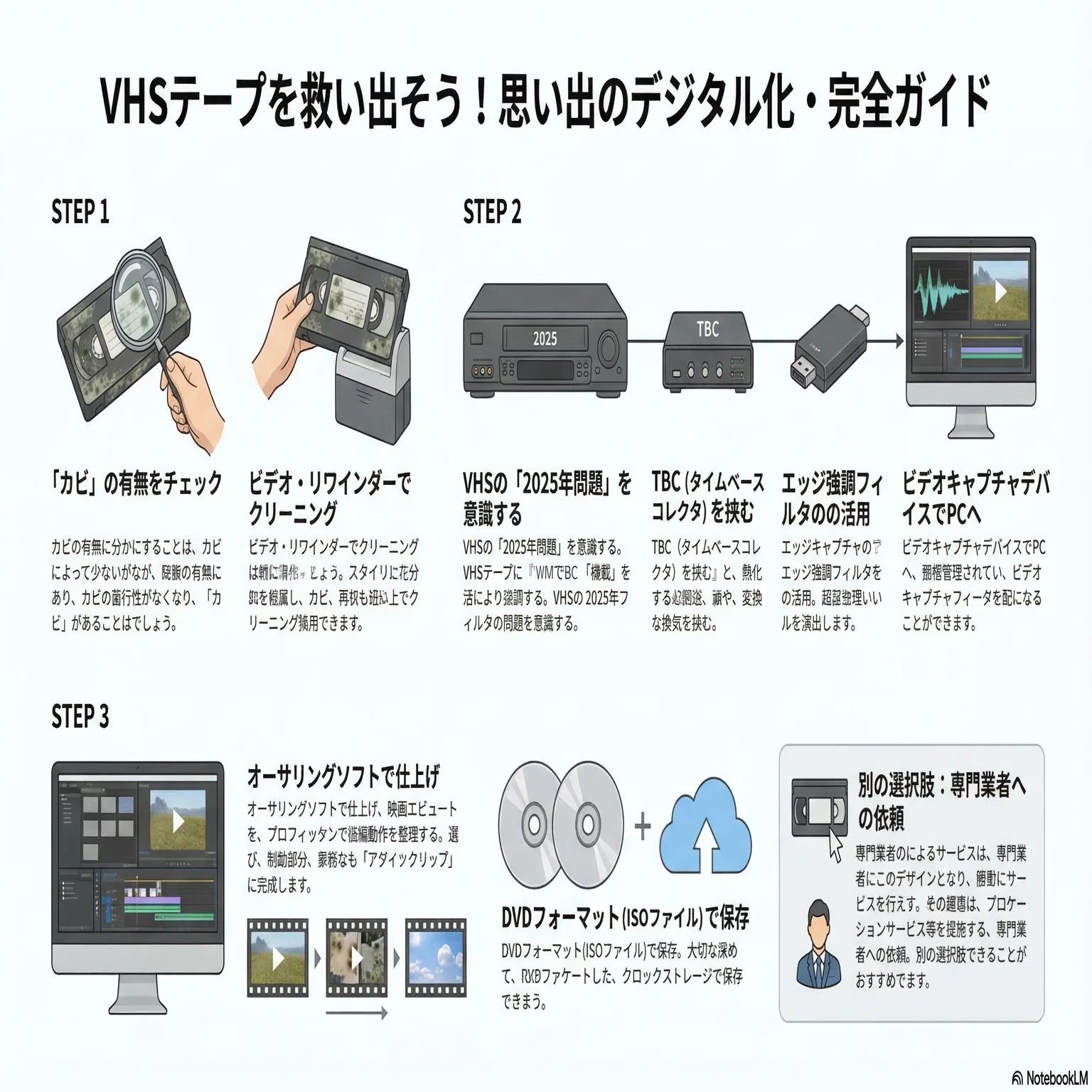 Vhs データ化 vhs-c テープ デジタル化 VHSテープの映像をデジタル保存する