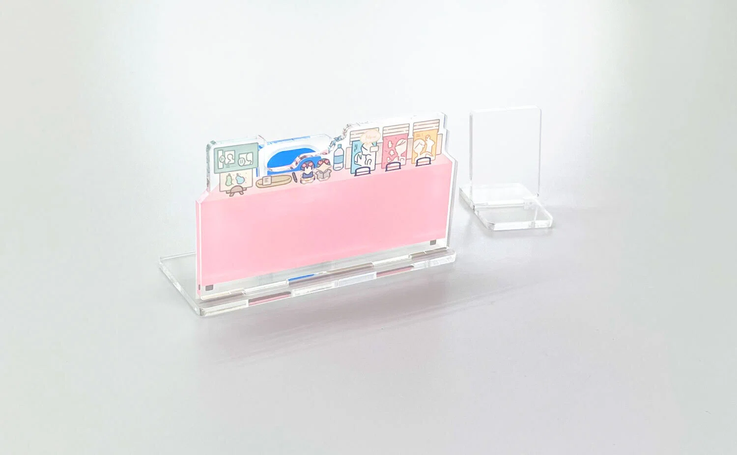 ぬい・パペを可愛く飾って撮影♪ミニチュア装飾「アクリルぱぺスタンド 