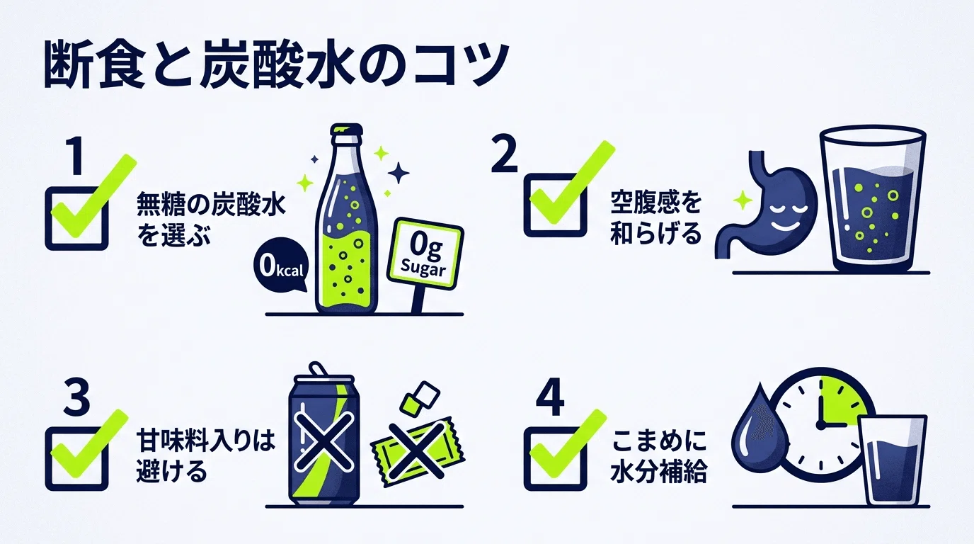 ファスティング 炭酸 水