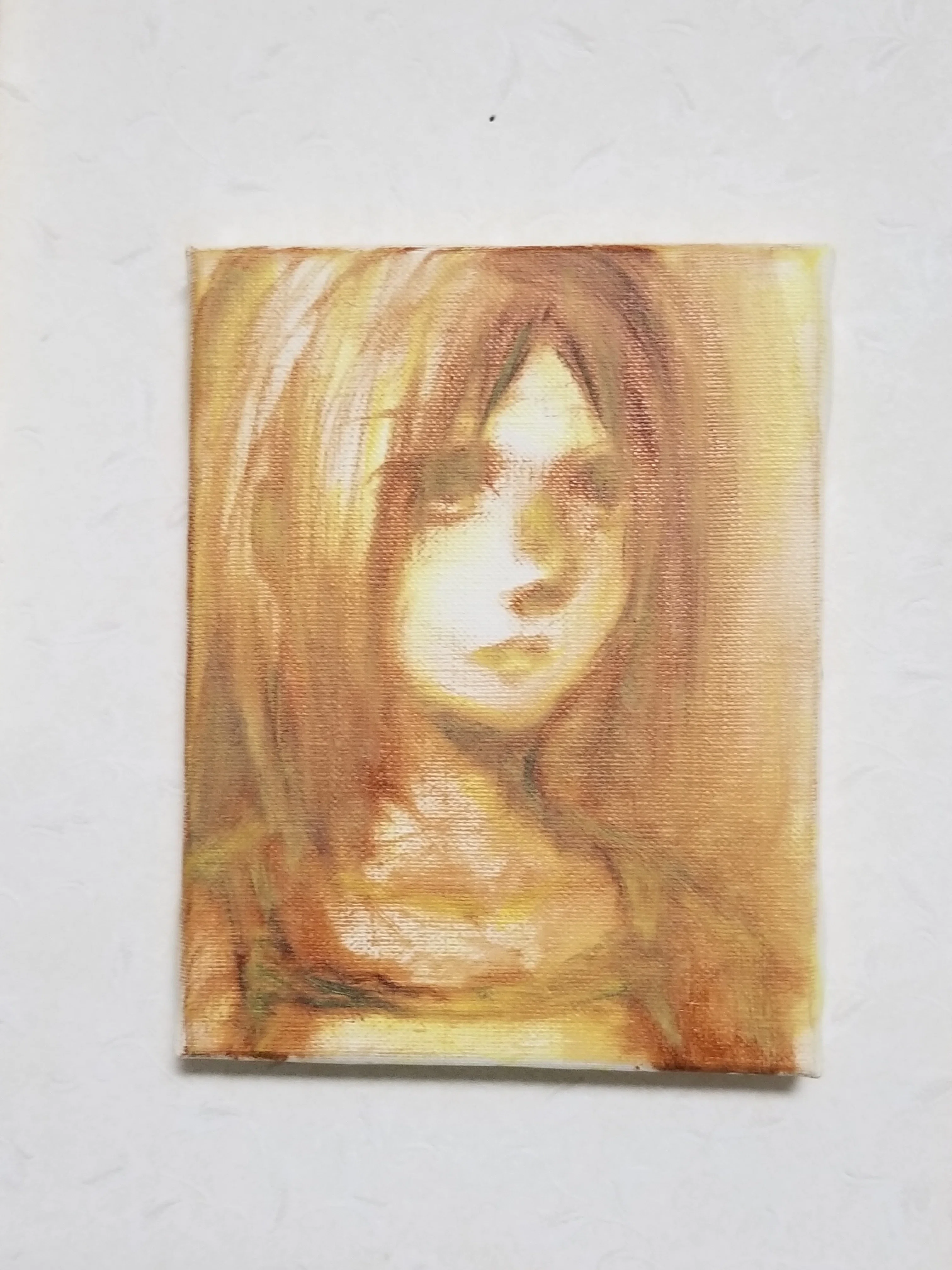 油絵制作記録 16｜少女.N｜8層のグレーズ：現代的絵画｜たかしろゆの