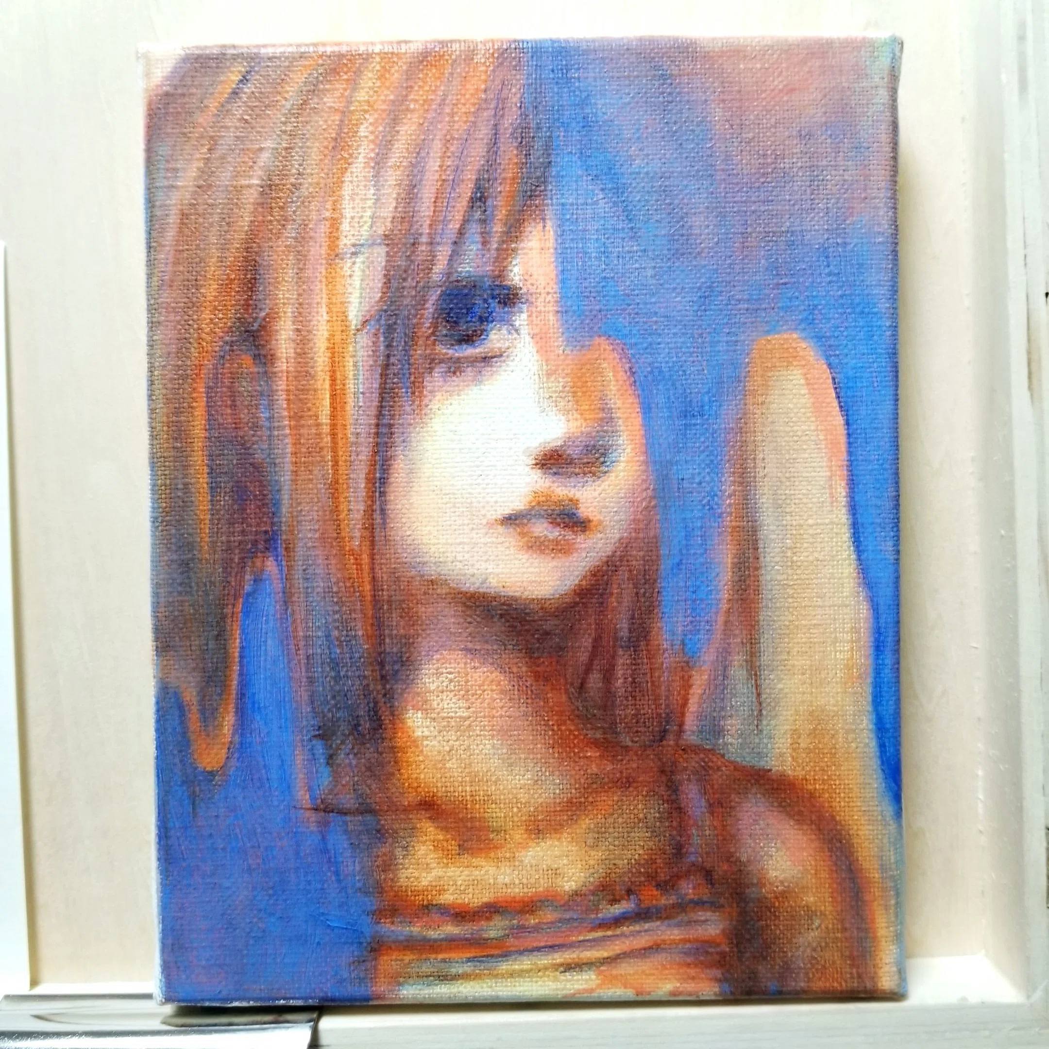 Oil Painting Production Record 16 | Girl.N | 8-Layer Glaze