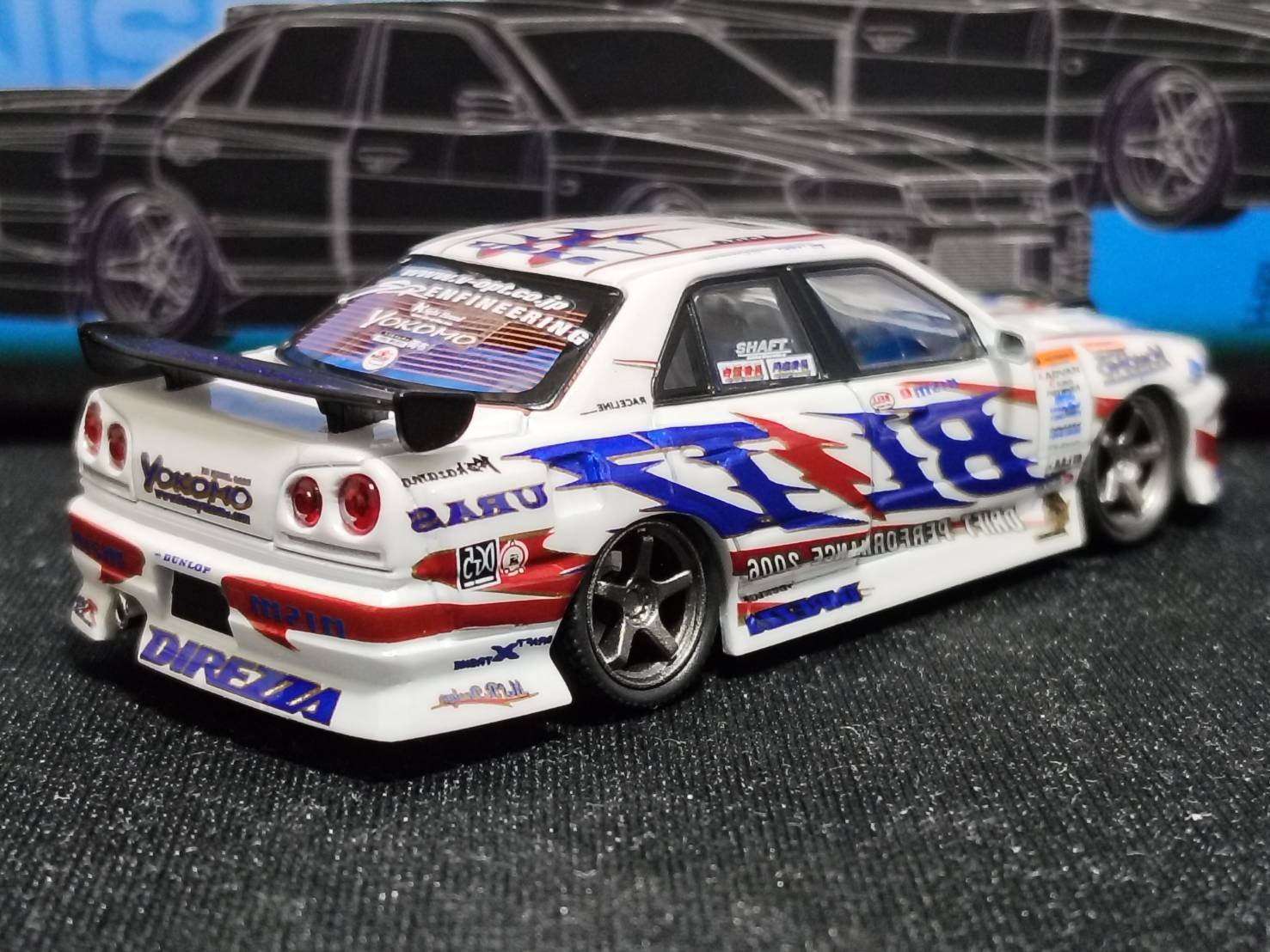 MORTAL 1/64 日産 スカイライン ER34 BLITZ 痛車 MORTAL 1/64 日産 スカイライン ER34 BLITZ 痛車 【公式通販】