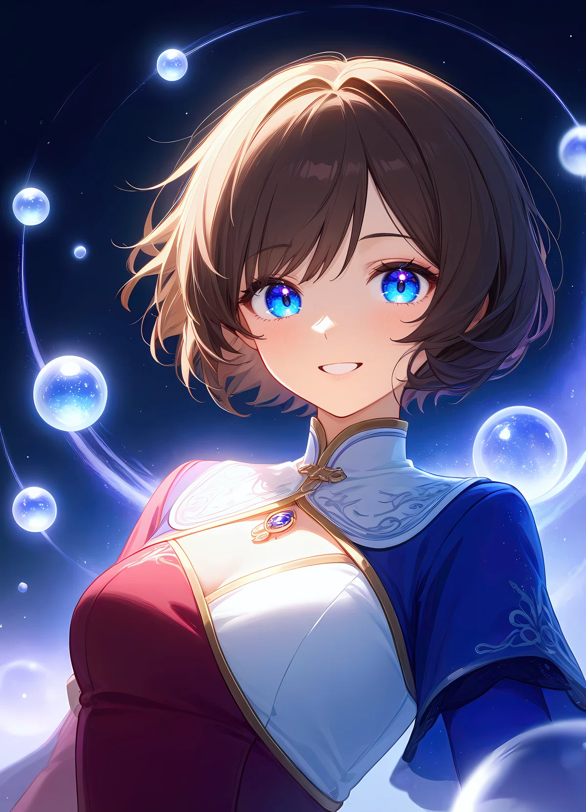 anima_pencil-XL_clear_v2 で生成した柔らかい色表現のアニメ女の子イラスト。飽きにくい優しいタッチ