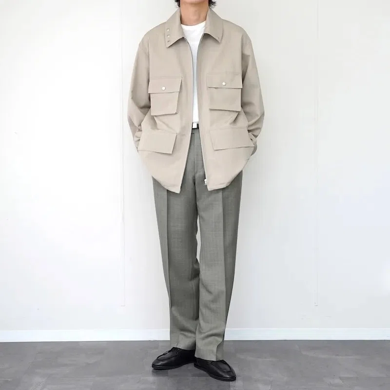 端正な存在感を。【AURALEE】WOOL MAX CANVAS BLOUSON ｜THIRTY' THIRTY'