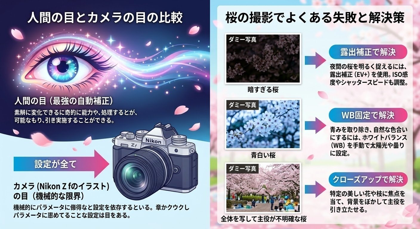 保存版】オート卒業で桜が激変！Nikon Z fでふんわり春を撮る「光と