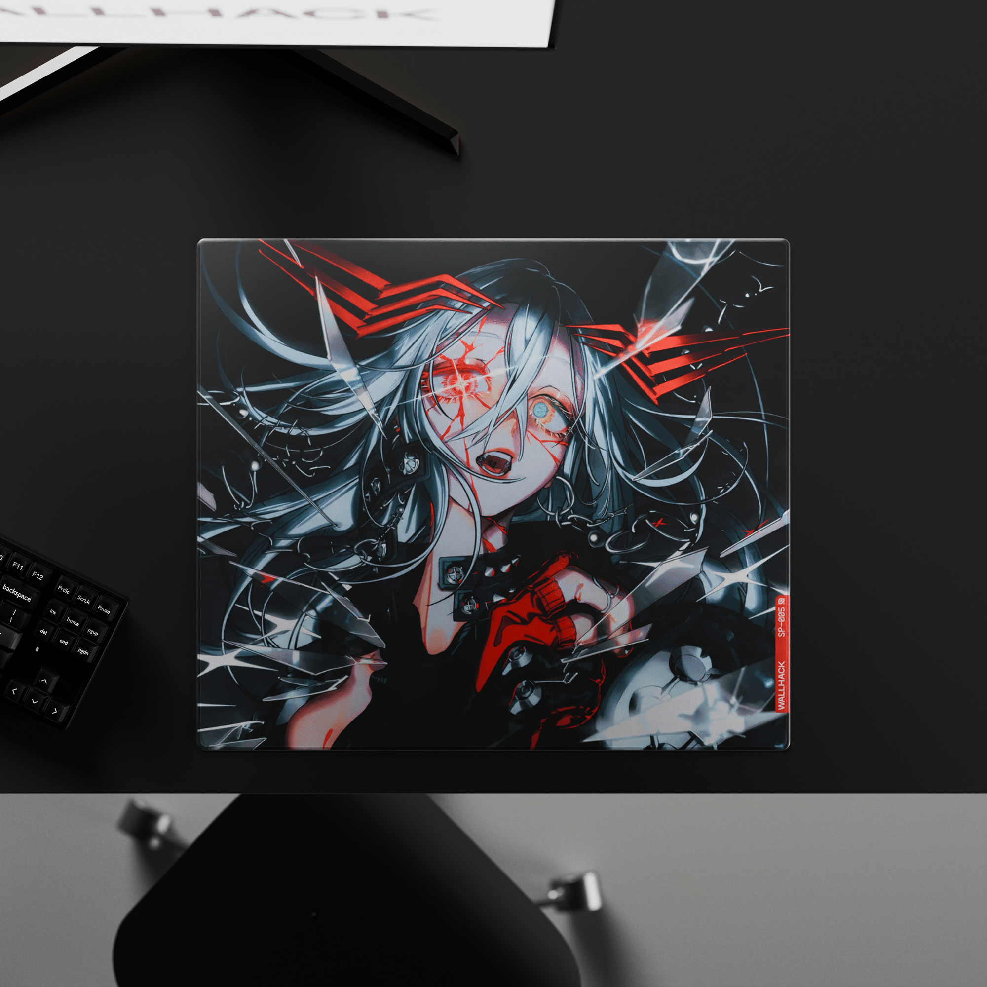 マウス・トラックボール WALLHACK SP-005 SP-005 (White) Glass Gaming Mousepad | Wallhack