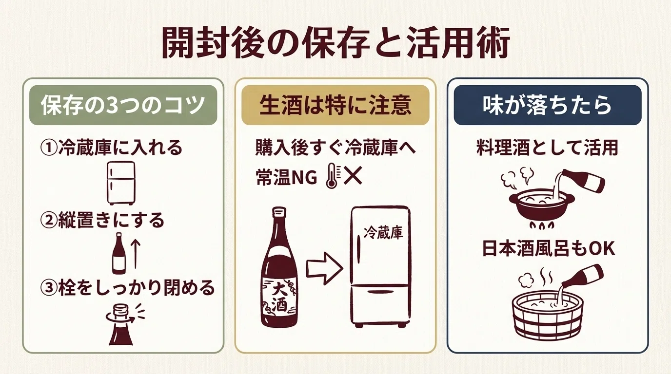 日本酒 未 開封 賞味 期限