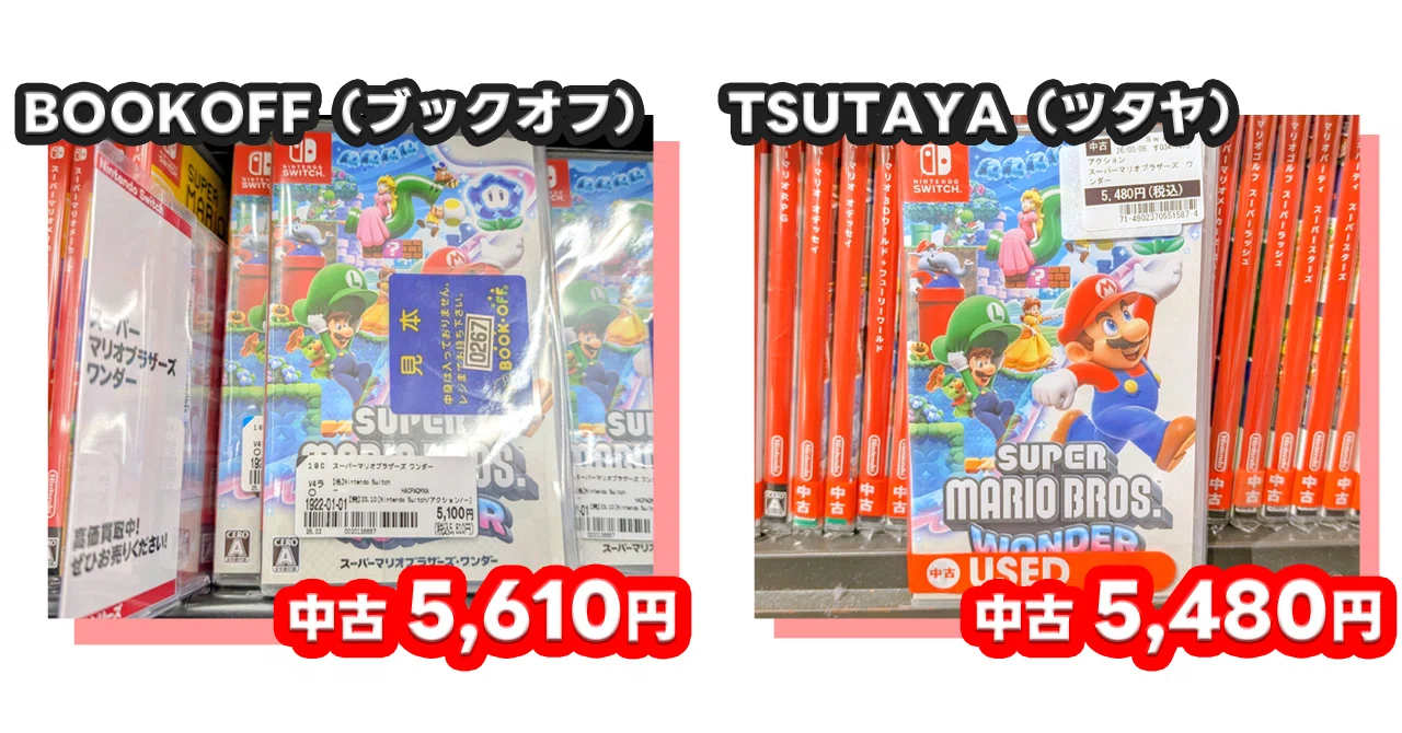 スーパーマリオワンダー（Switch 2）を安く遊ぶ方法！？中古＋ 