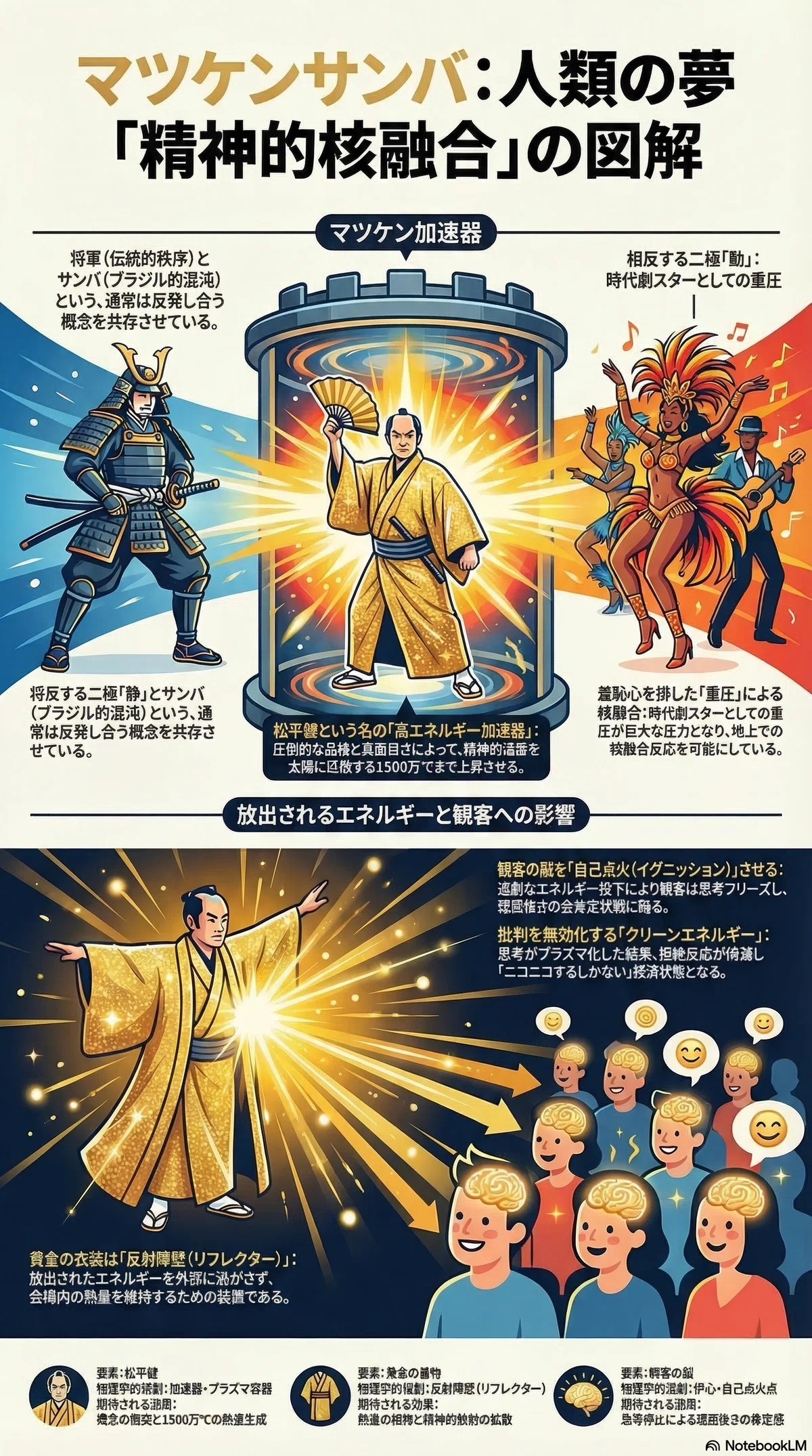 AIサブカル研究所・マツケンサンバ「精神的核融合」図解