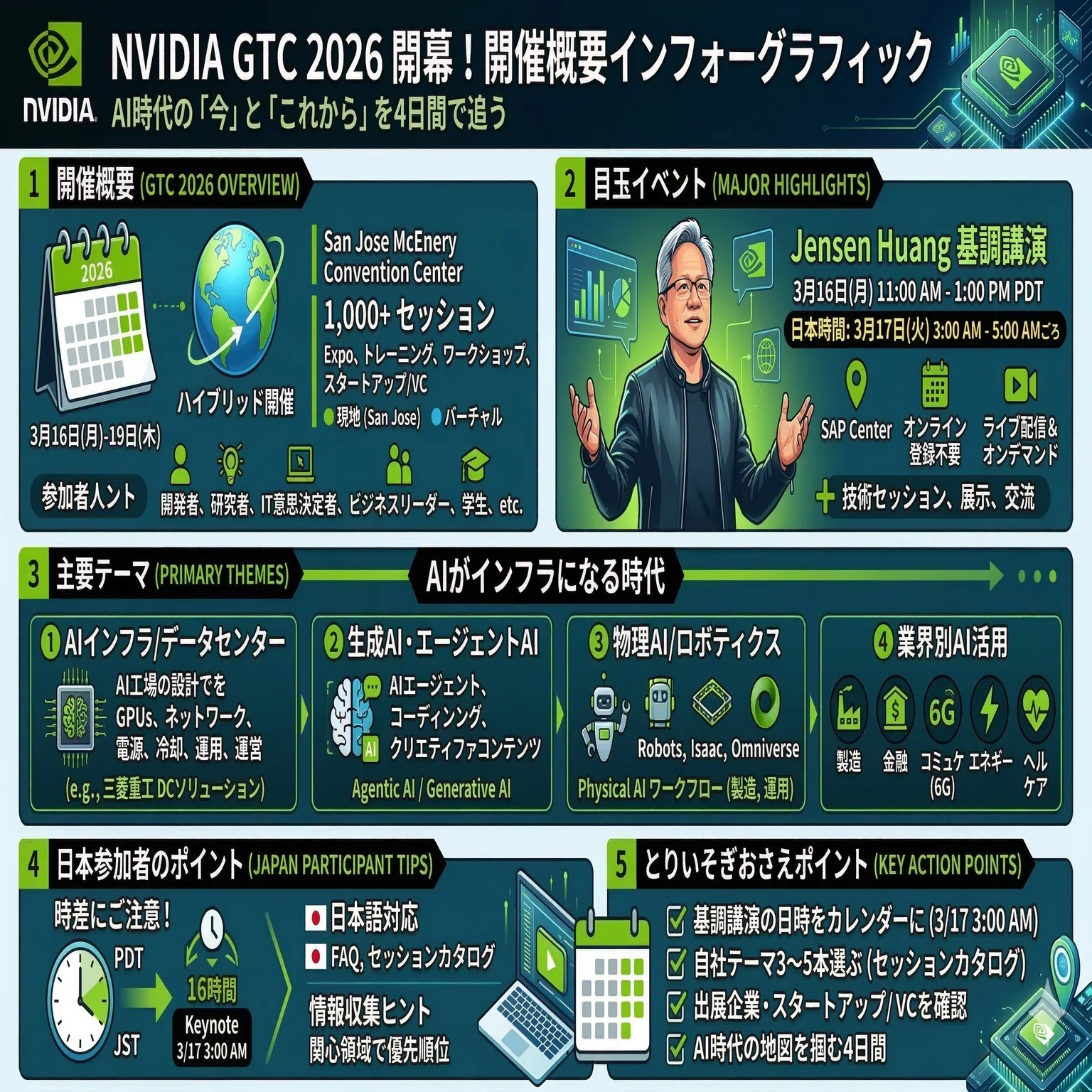 NVIDIA GTC 2026」 が開幕しました！今回の開催概要をご紹介｜Yasuhito