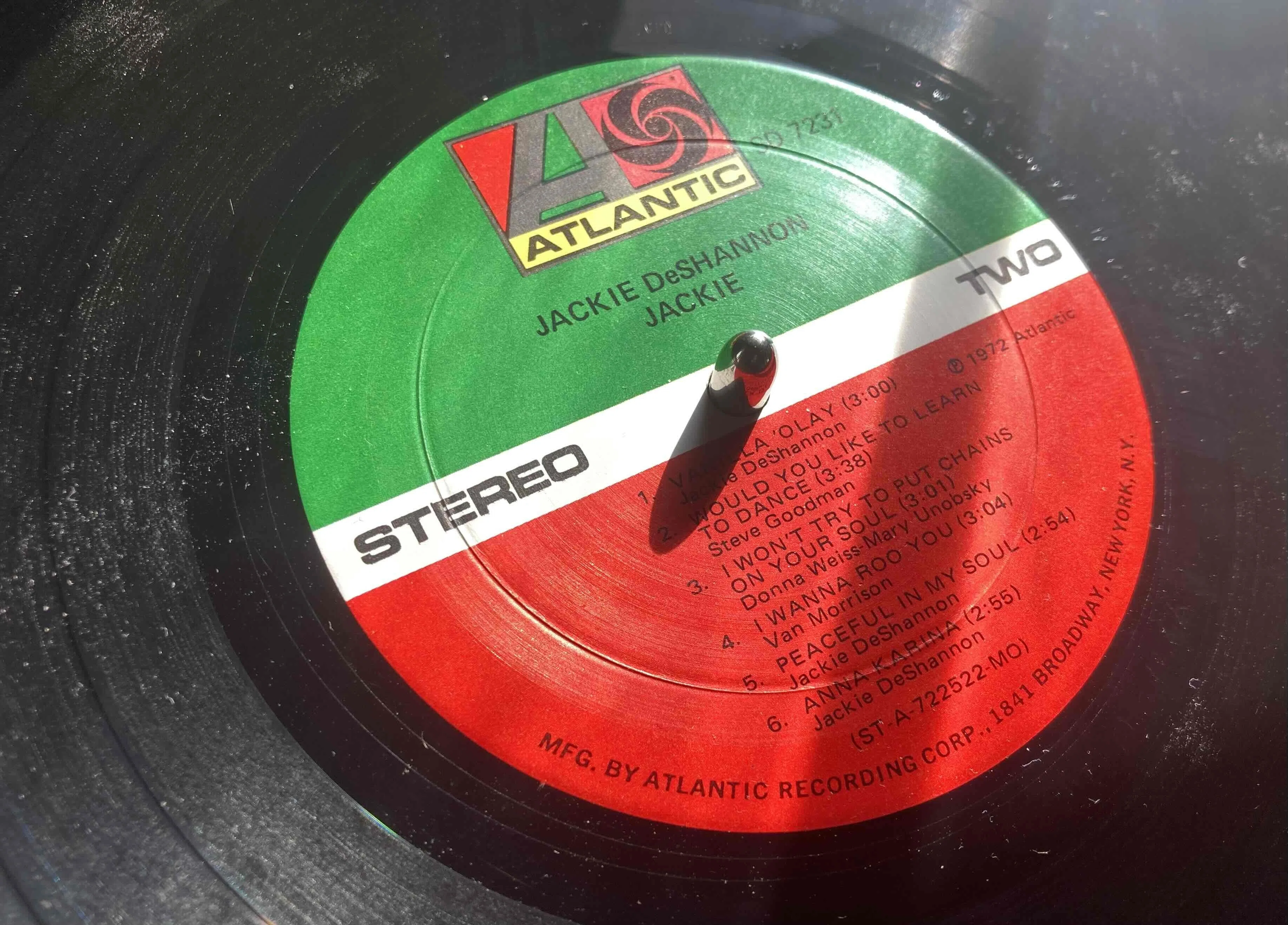 Jackie DeShannon 『Jackie』プロモ・モノラル盤　オリジ Jackie DeShannon [ Jackie] Atlantic NoSD-7231 ｜naruru's Record