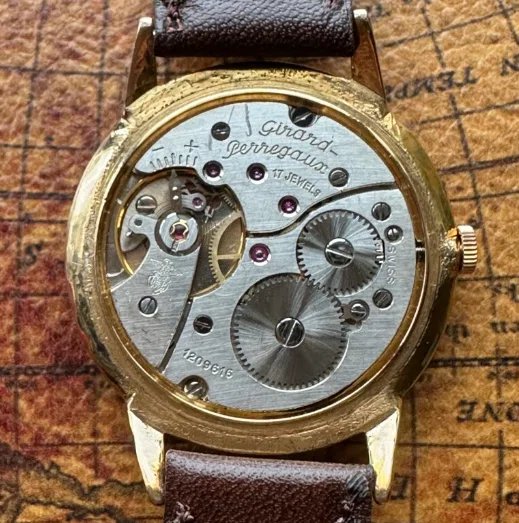 17.【Girard-Perregaux アンティーク時計】1950年代製 手巻き Cal.GP12