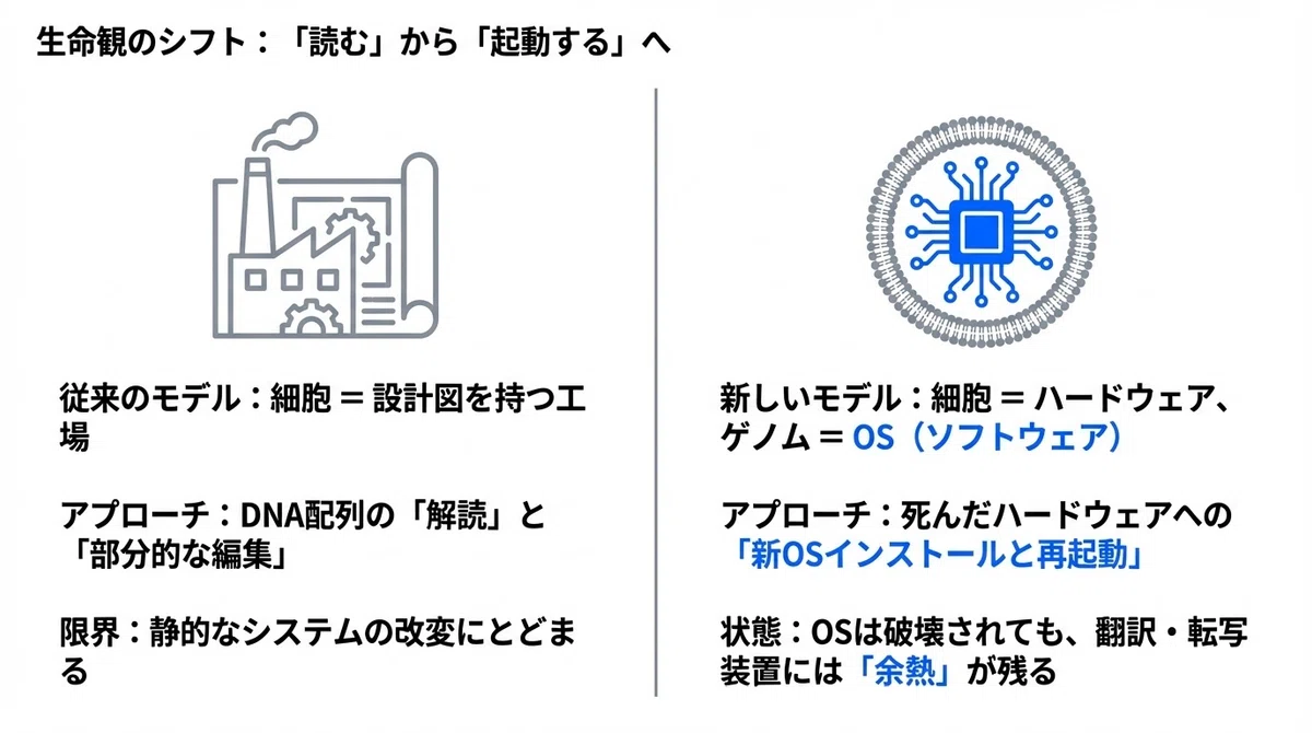 死んだ細胞は、本当に終わりなのか? 合成ゲノムが“再起動”した生命の
