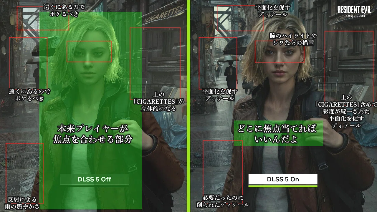なぜNVIDIAの「DLSS 5」がなぜ平面的に見えるのか画像一枚で解説｜つむ