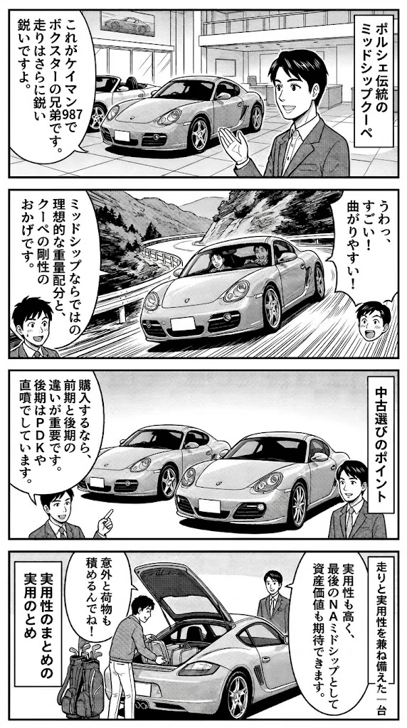 ポルシェ ケイマン987の特徴を徹底解説！初代モデルの魅力とは
