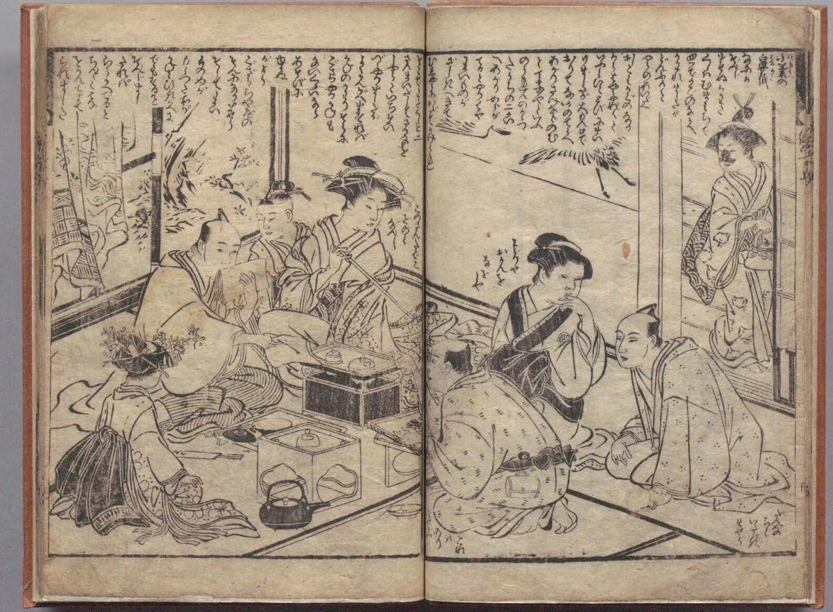 日本史】遊女がタバコを吸っているところ集めてみた。｜母がバツ2の