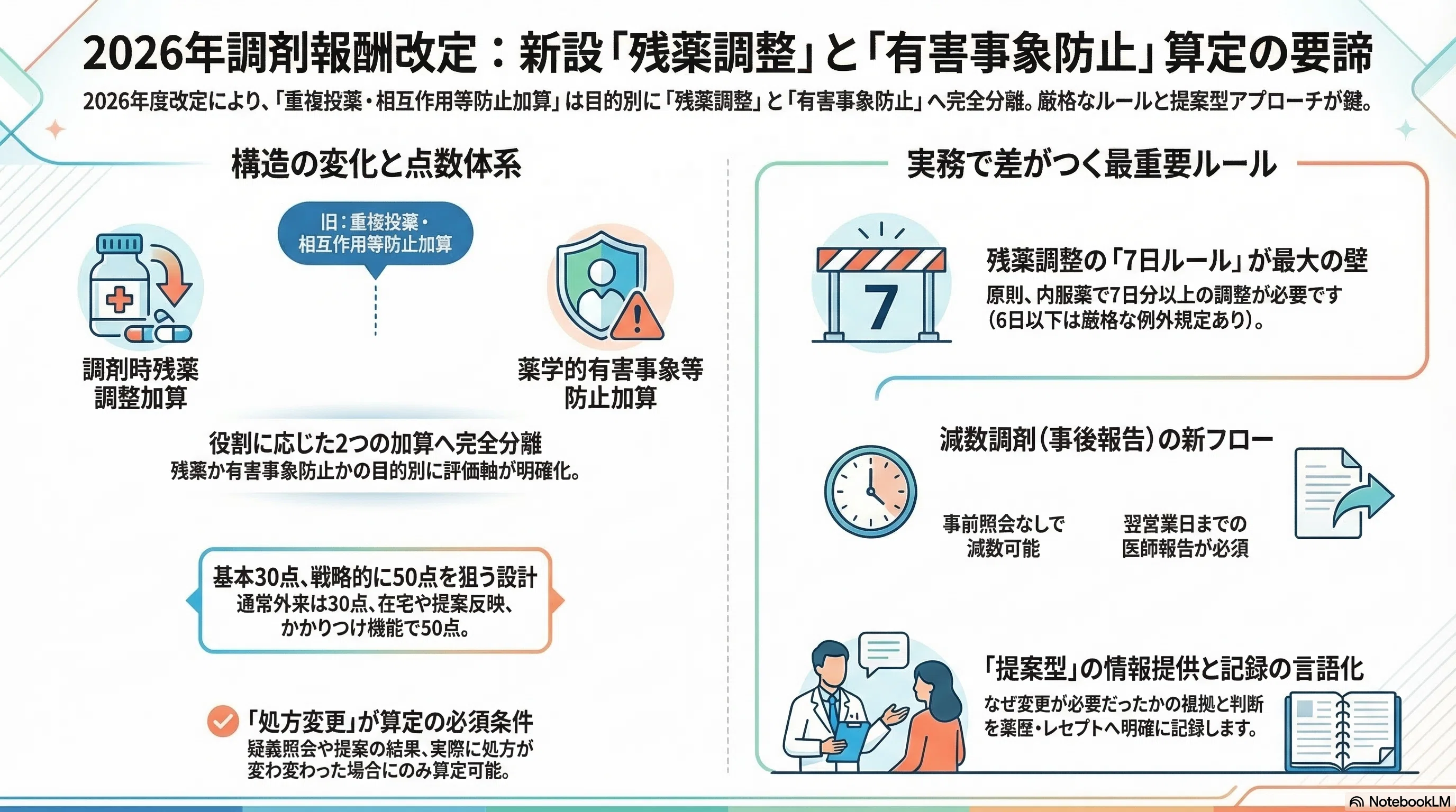 残 薬 調整 加算 条件