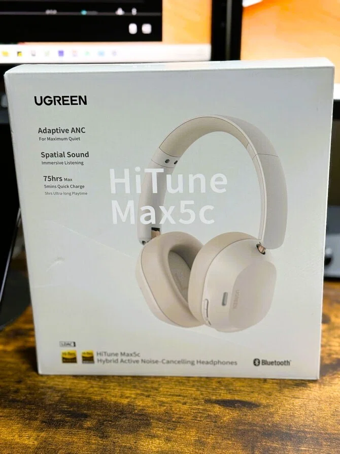 LDACハイレゾ、ノイズキャンセリング対応「UGREEN ヘッドホン ホワイト