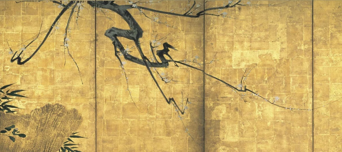 妙心寺展」出品作⑥ 海北友松《花卉図屏風》桃山時代 17世紀 妙心寺