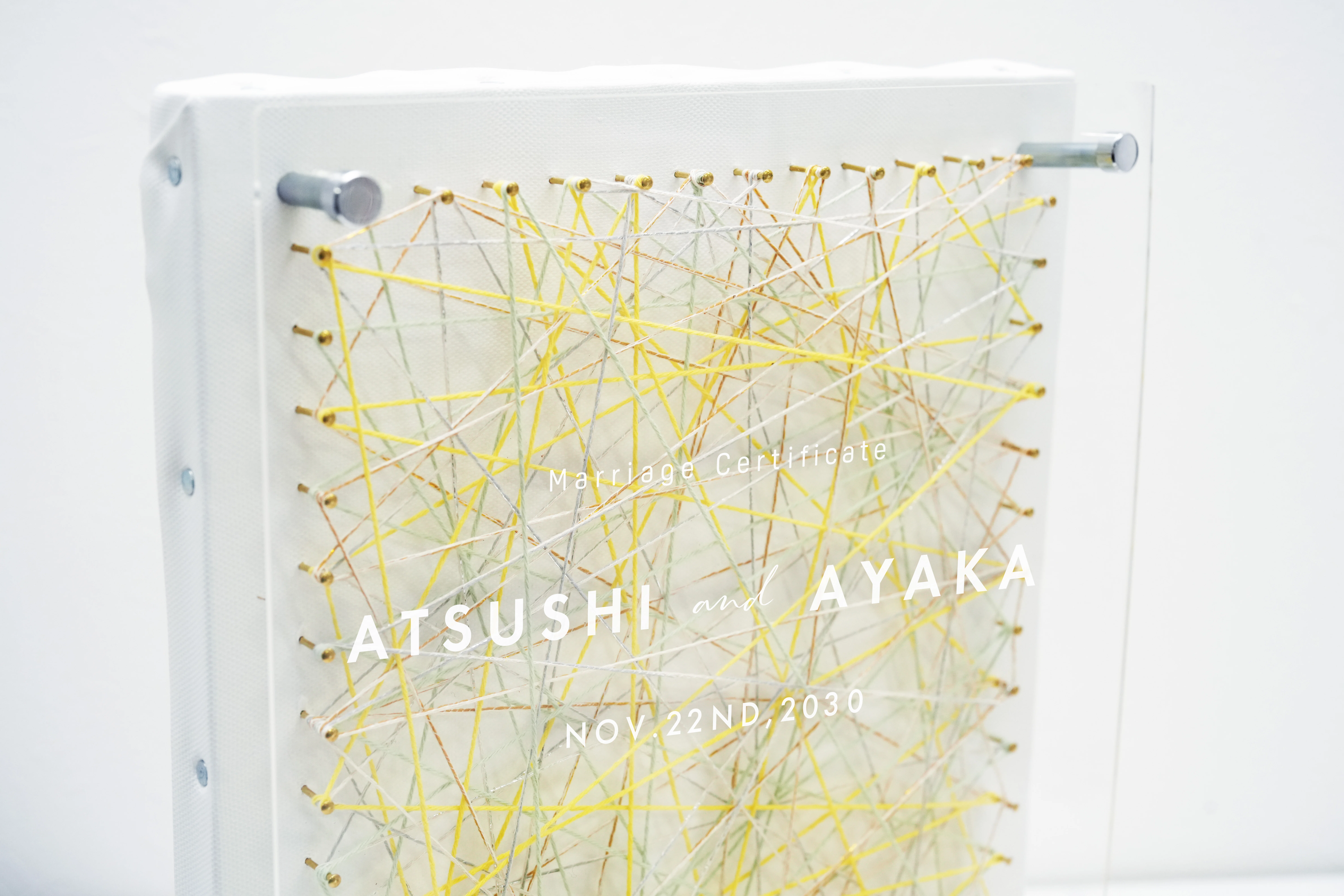 ストリングアート結婚証明書に春にぴったりの新色が登場｜#アートの