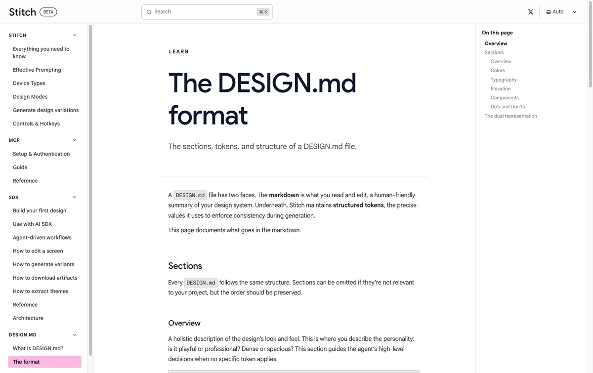 Google StitchのDESIGN.mdが問いかけるもの ― デザインシステムをエージェントに渡す4つの設計思想｜こぎそ