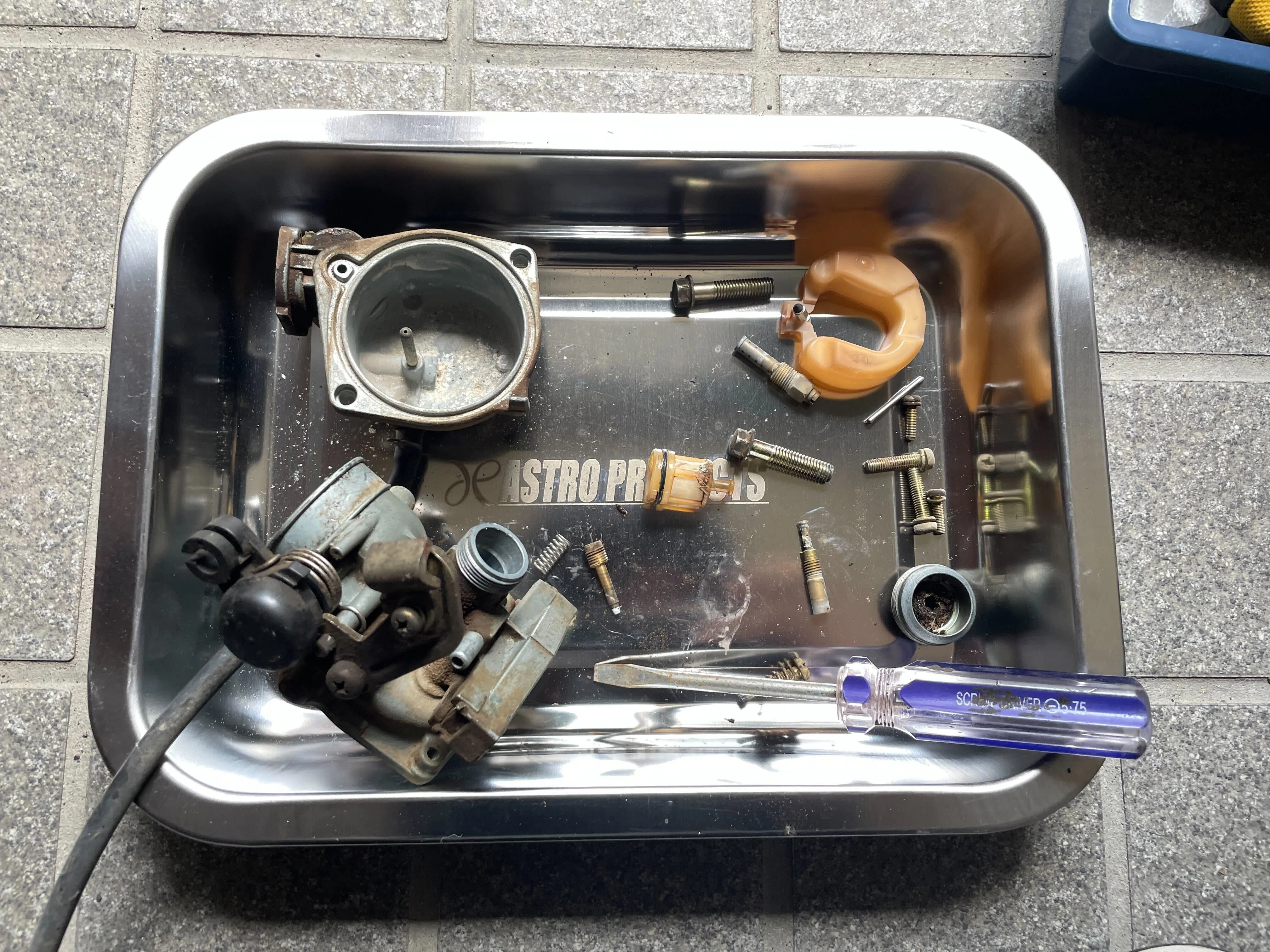 スーパーカブC50 キャブレターオーバーホール作業 メンテナンス記録