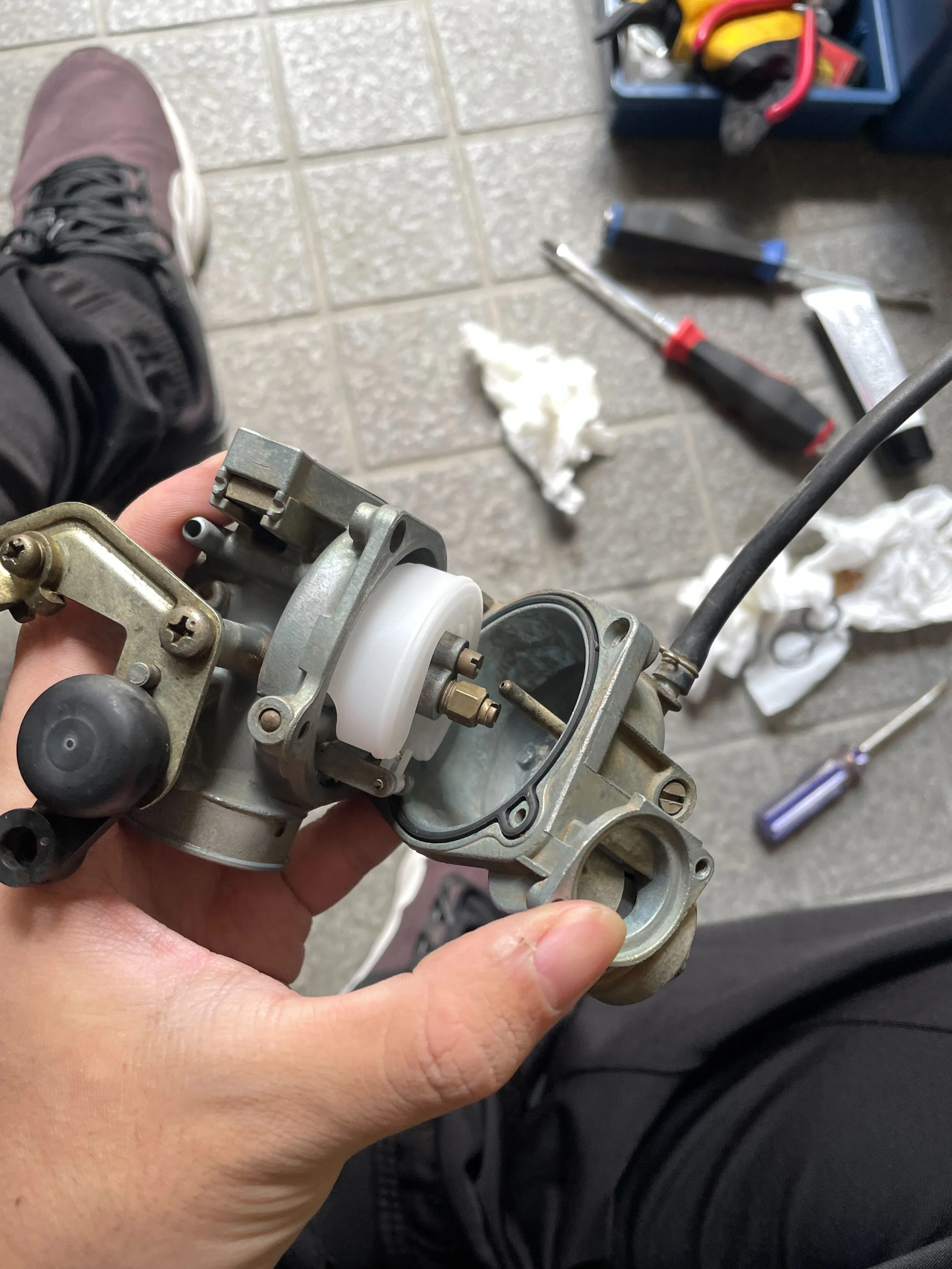 スーパーカブC50 キャブレターオーバーホール作業 メンテナンス記録