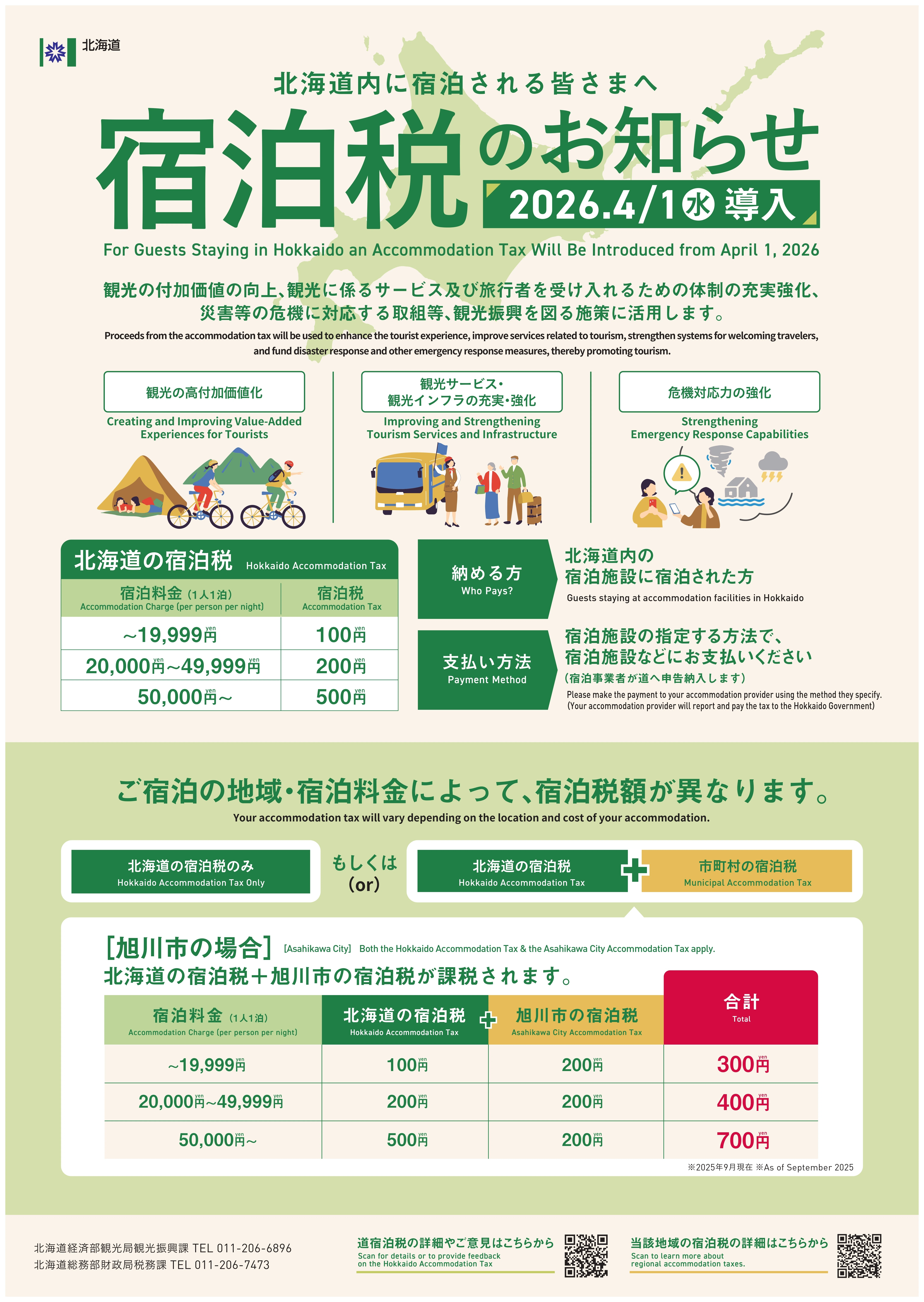 宿泊税のお知らせ|A-GATE HOTEL 旭川 宿泊税のお知らせ|A-GATE HOTEL 旭川