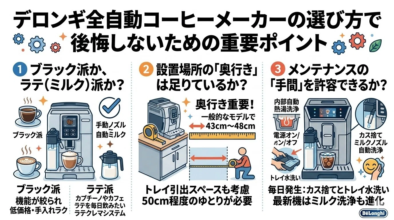 デロンギDeLonghi全自動コーヒーで 未確認ジャンク扱い